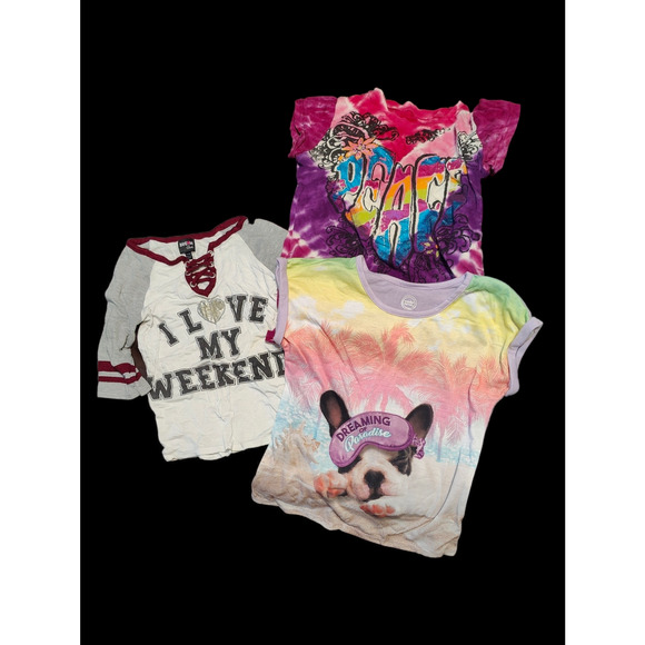 Girls Mixed Lot Size 7-8 3 Tops and 1 Pair of Shorts. - Picture 1 of 7